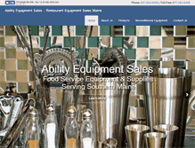 Tablet Screenshot of abilityequipmentsales.com